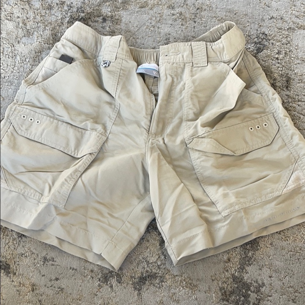 Men’s Columbia PFG Fishing Shorts in Khaki